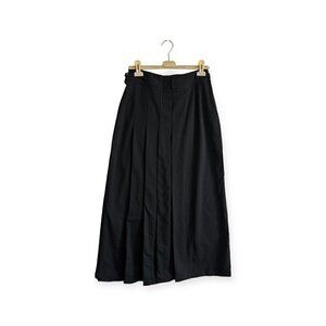 Vintage Y2K CRISTINAEFFE Black maxi Pleated Skirt, Size 44 Italy